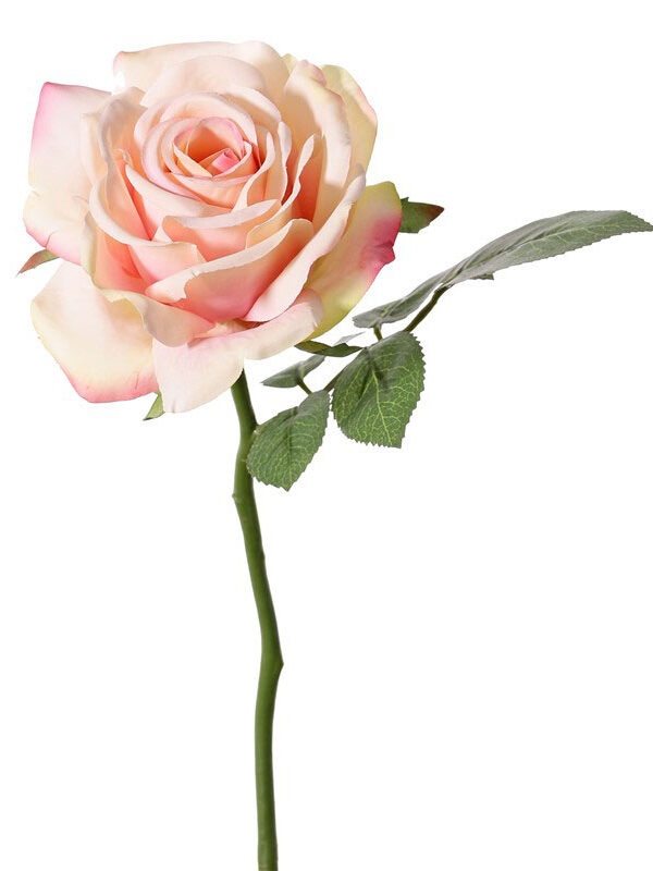 Roos de luxe lichtroze -H30 cm