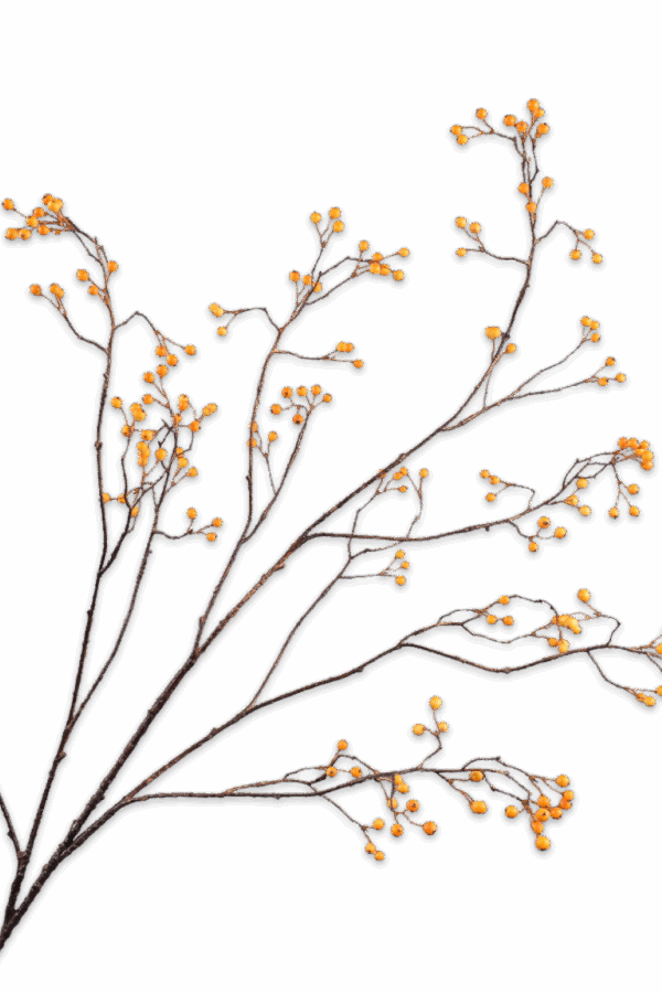 Bessentak geel 133 cm Silk-ka