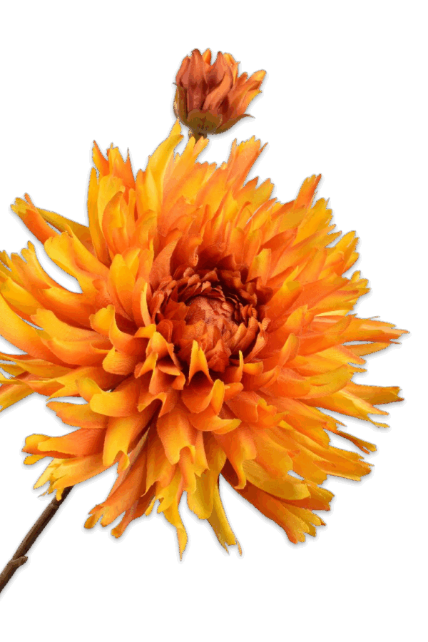 Chrysant tak geel 78 cm Silk-ka