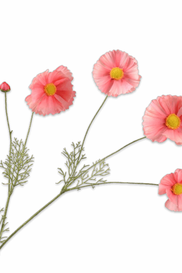 Cosmos margriet zalm peach 92 cm Silk-ka