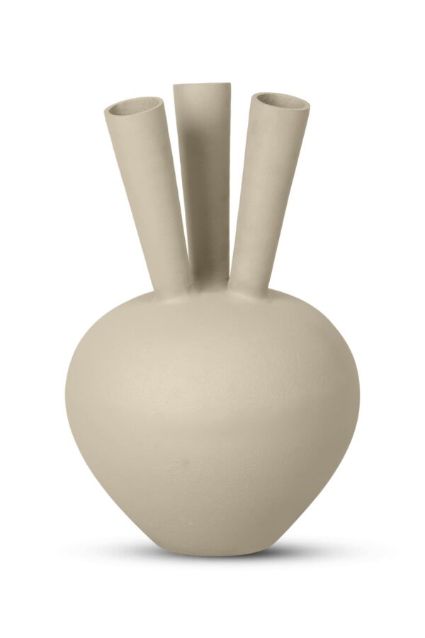 Toetervaas 3 mouth ovaal beige sand 