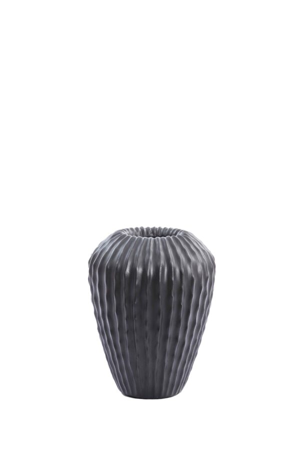 Vaas cactus mat zwart - large