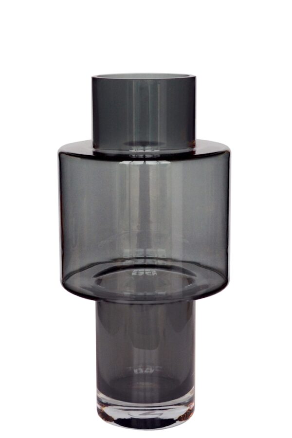 Juba vaas smoked grey - H40