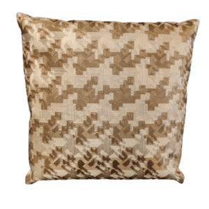 Pied-de-pole print kussen goud - 50x50 cm