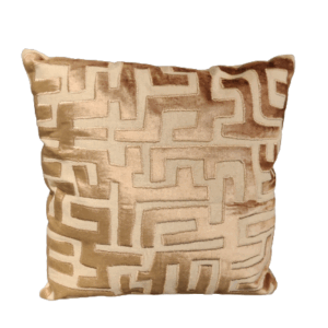 Kussen zand/goud- 50x50 cm