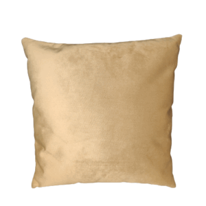 Maatwerk kussen velvet beige/goud - 55x55 cm