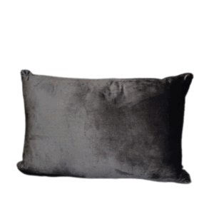 Kussen velvet zwart - 58x35 cm