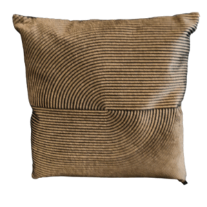 Grafisch kussen zwart/goud - 50x50 cm