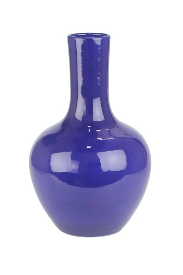 Blauwe body vaas -H35