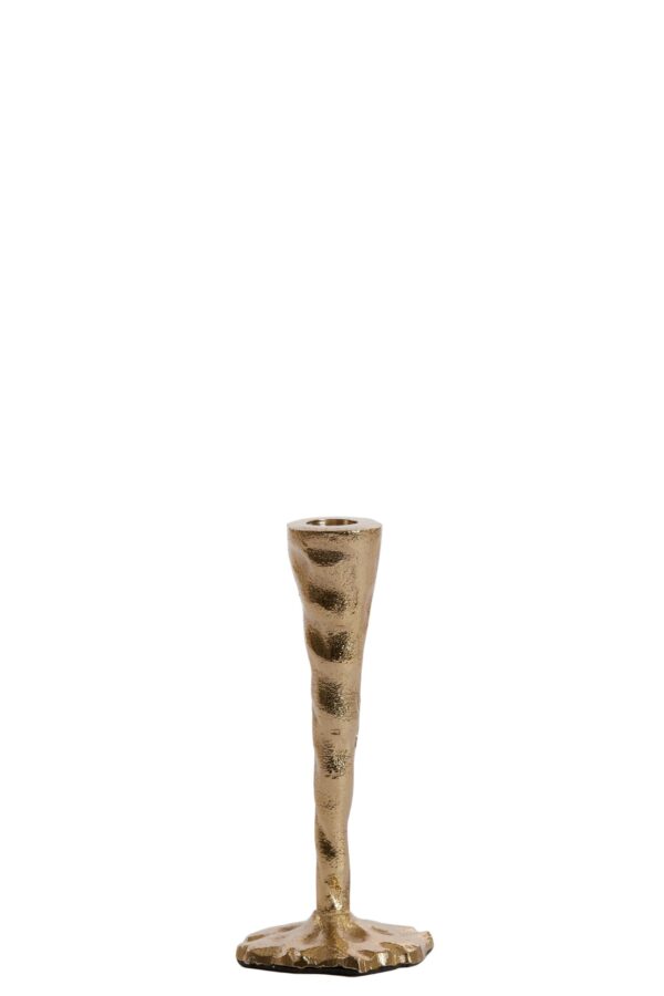 Kandelaar goud small-  9,5x20 cm