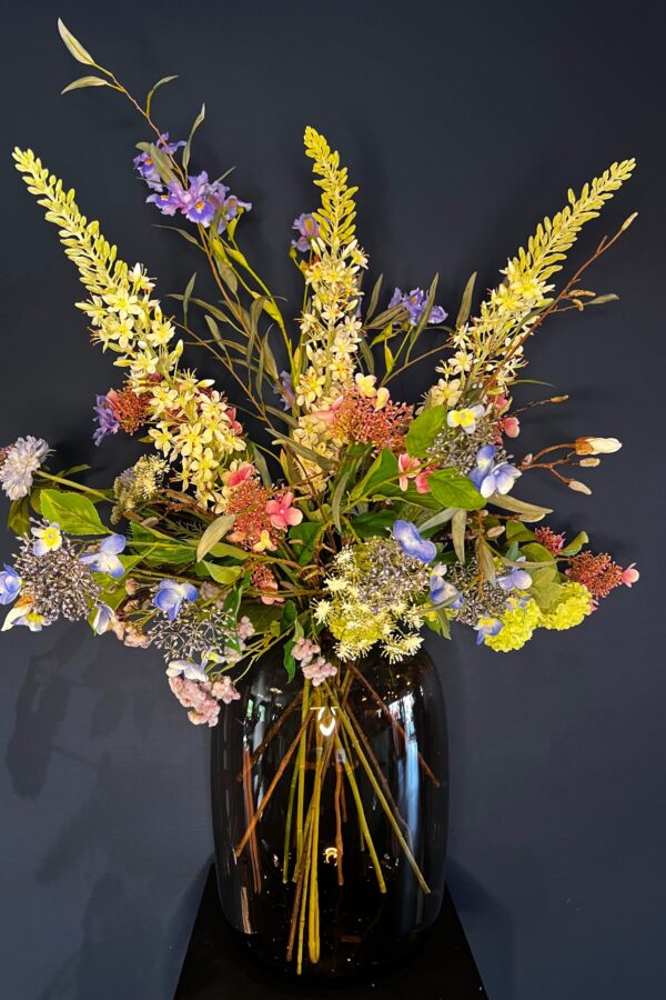 Zijdebloemen boeket Annebel groot