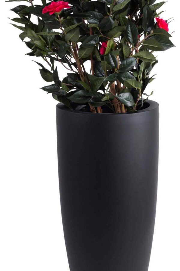 Bloempot / vaas Kenny zwart hoogte 80 cm VTW