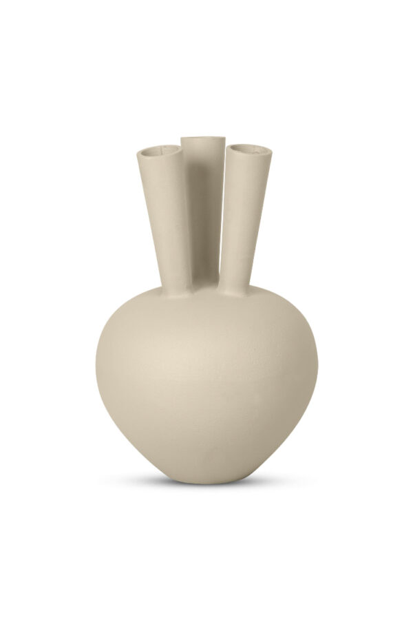 Toetervaas 3 mouth ovaal beige sand – Small