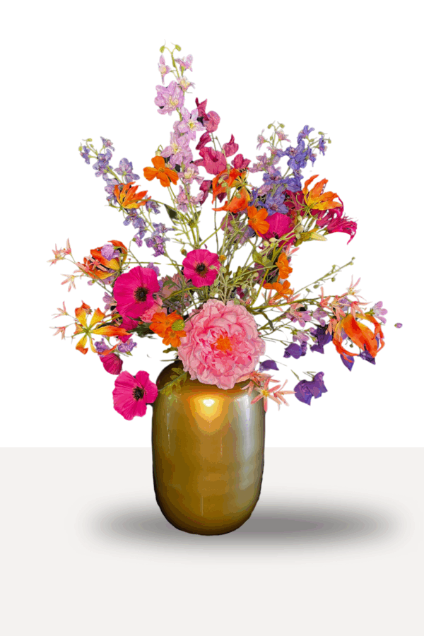 Zijdenbloemen boeket Ester