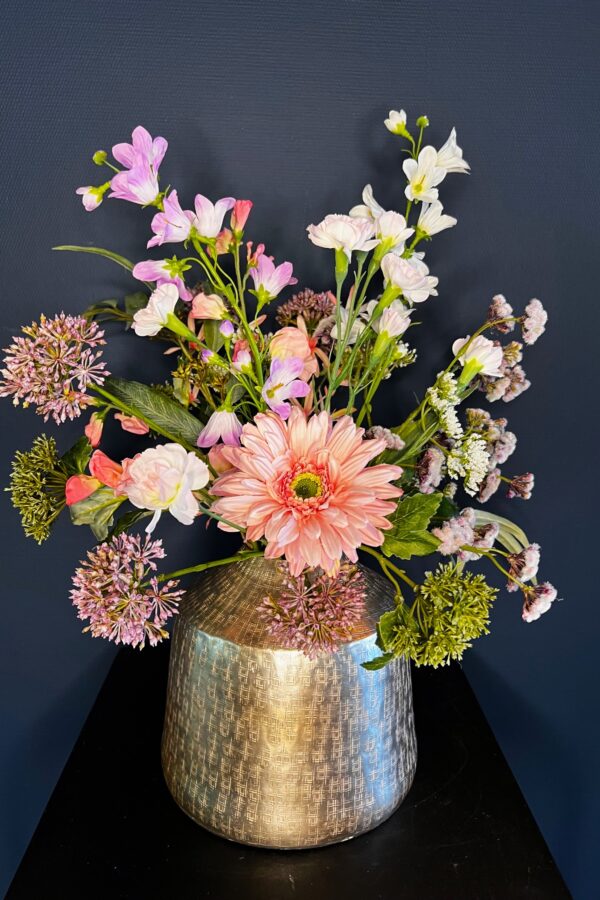 Zijdenbloemen boeket Ans