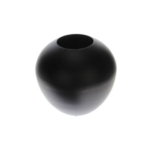 Vaas metal mat zwart- H23