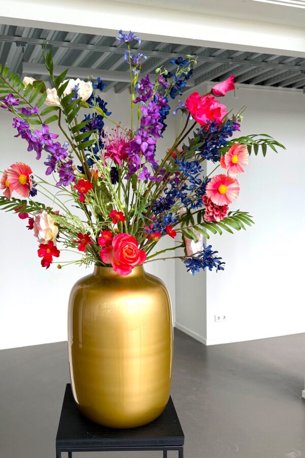 Groot zijden bloemen boeket Nikkie