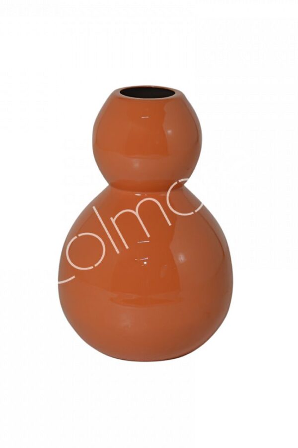 Vaas bobbel oranje - small - H21 cm