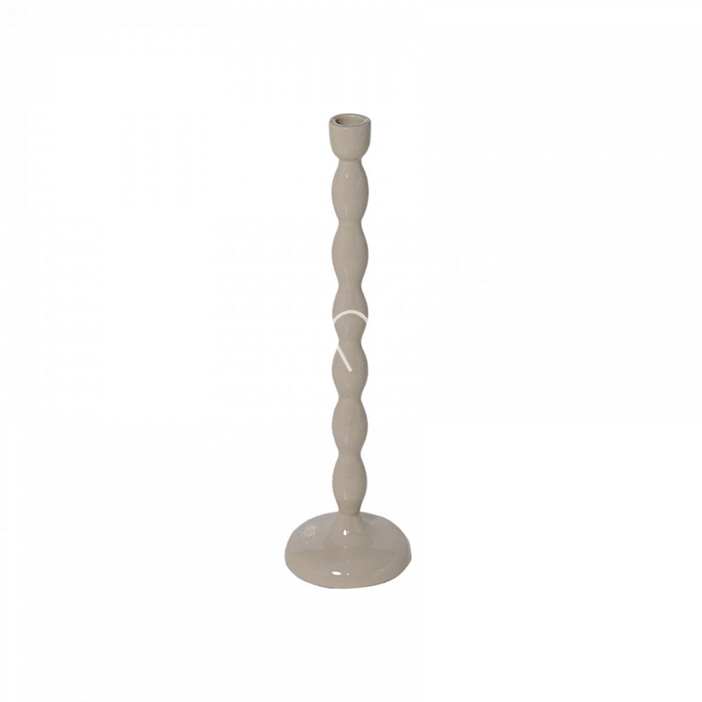 Kandelaar beige medium 12x40 cm