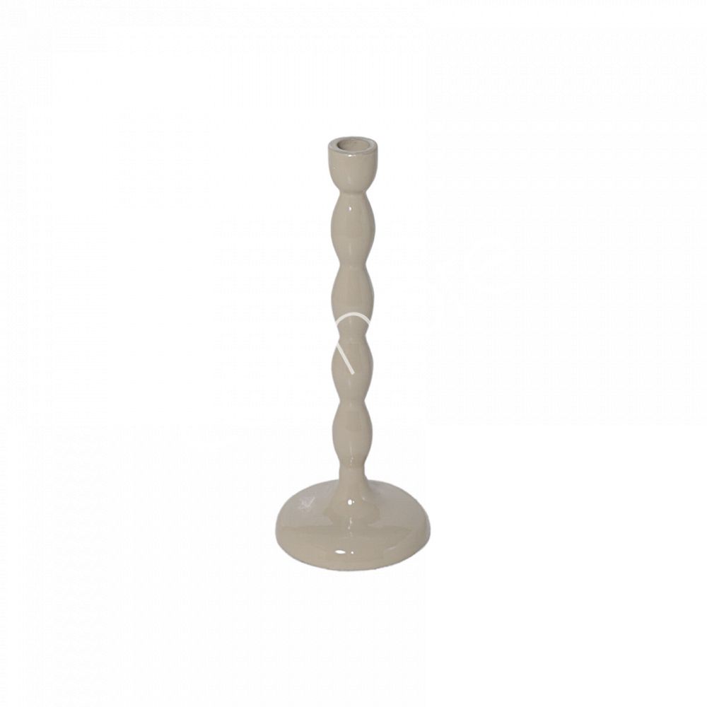 Kandelaar beige small 12x30 cm