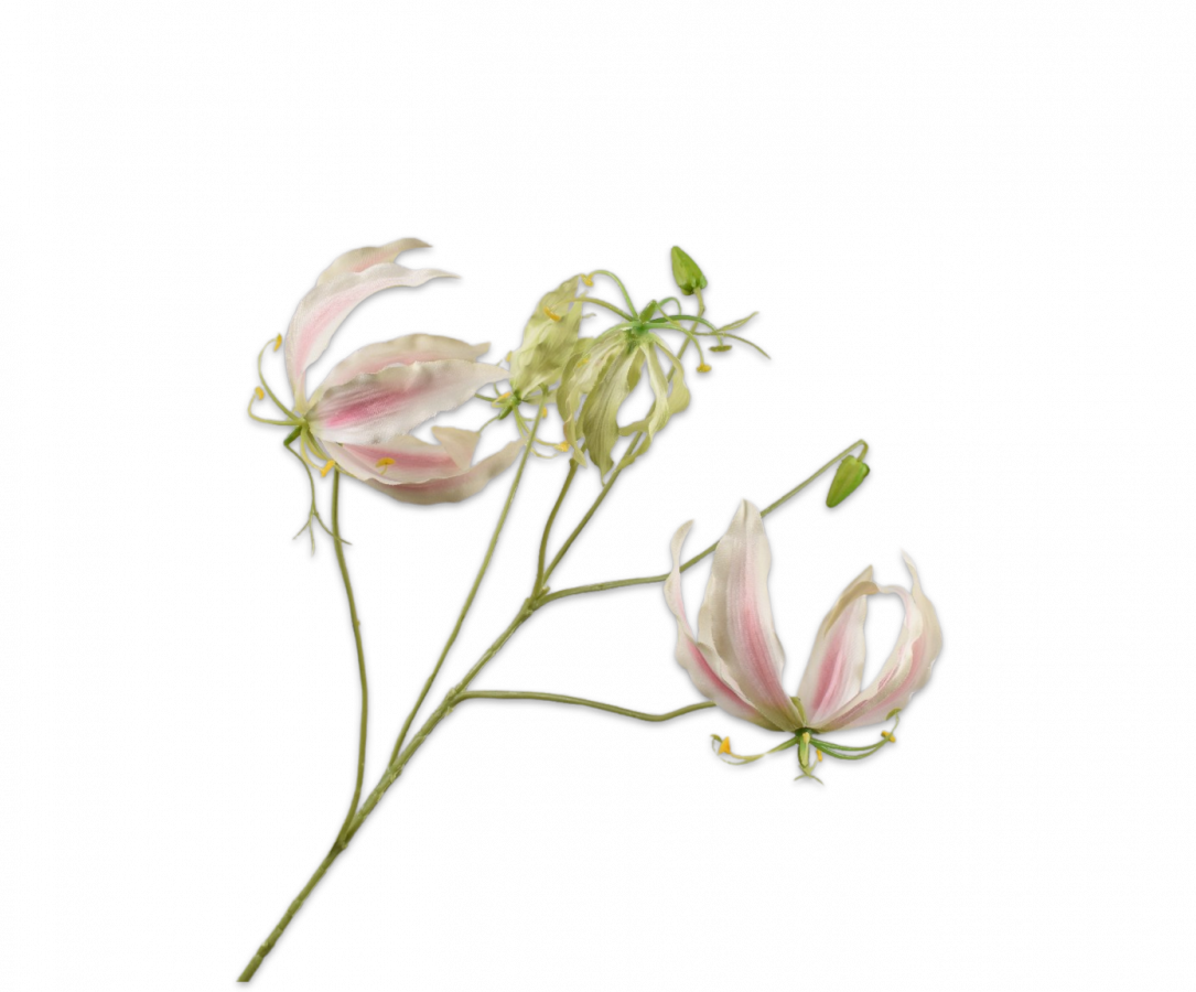 Gloriosa licht roze Silk-ka - H89 cm