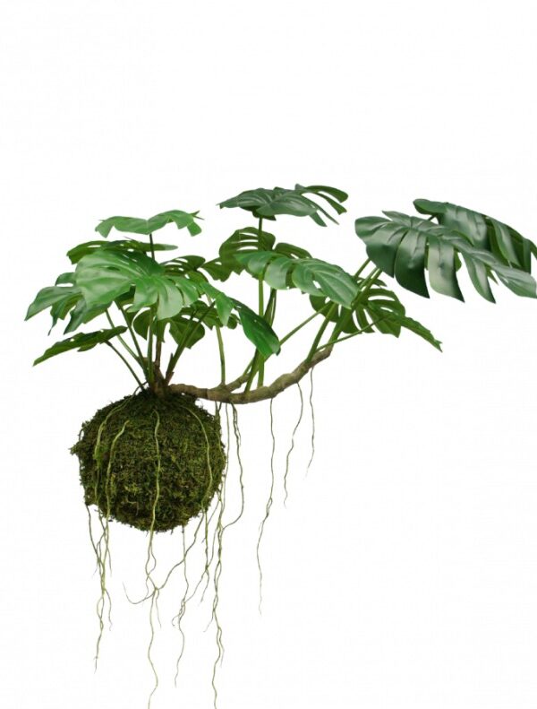 Monstera hang plant groen Silk-ka - H60 cm