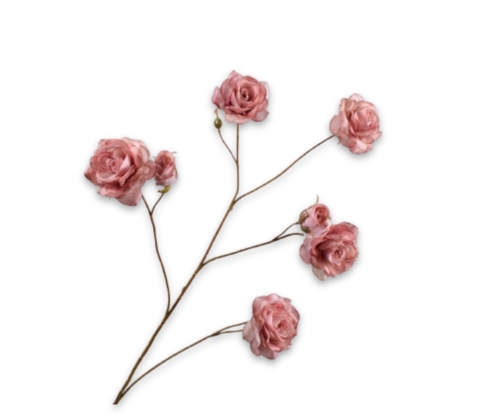 Roos tak roze Silk-ka Real Touch- H93 cm