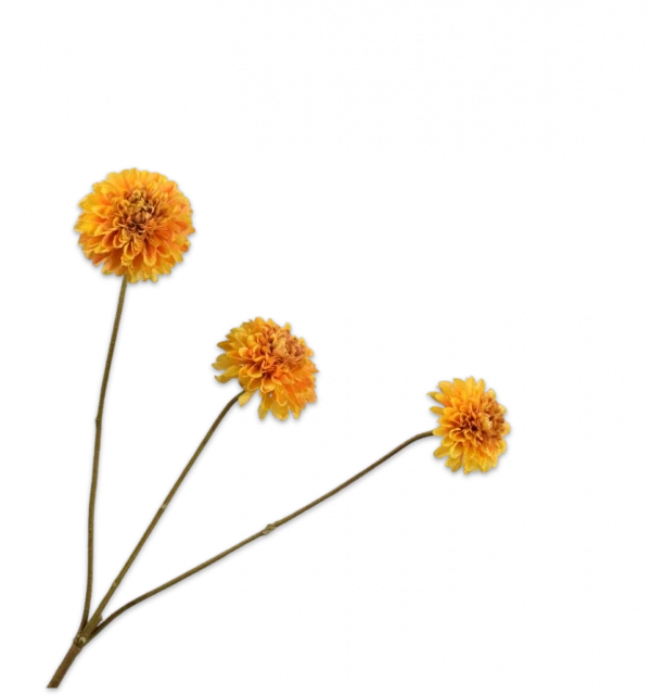 Dahlia tak geel Silk-ka - H65 cm