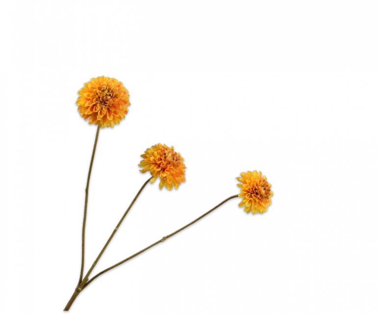Dahlia tak geel Silk-ka - H65 cm