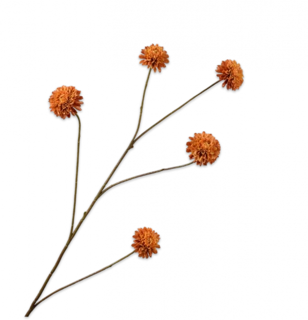 Dahlia tak oranje Silk-ka - H90 cm