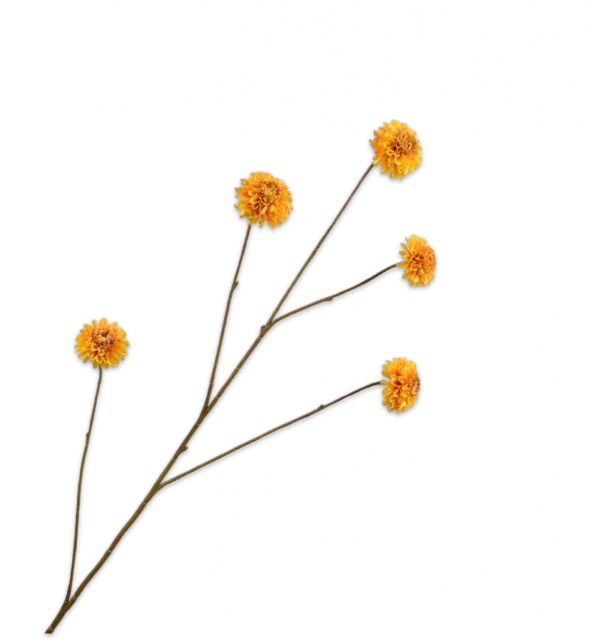 Dahlia tak geel Silk-ka - H90 cm