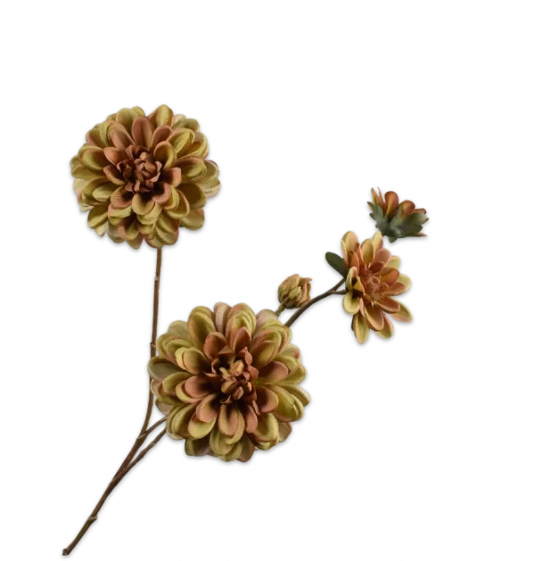 Dahlia tak groen Silk-ka - H70 cm