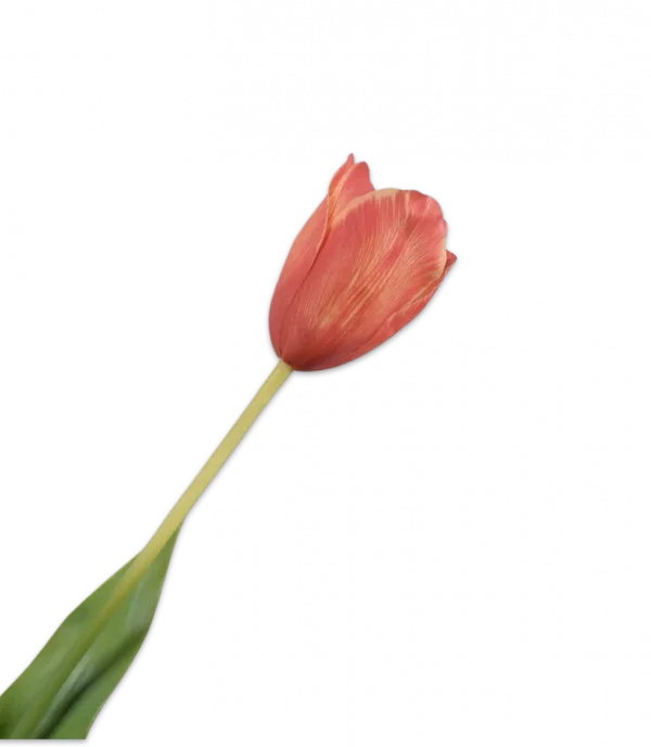 Oranje gele tulp - Silk-ka Real Touch - H72 cm