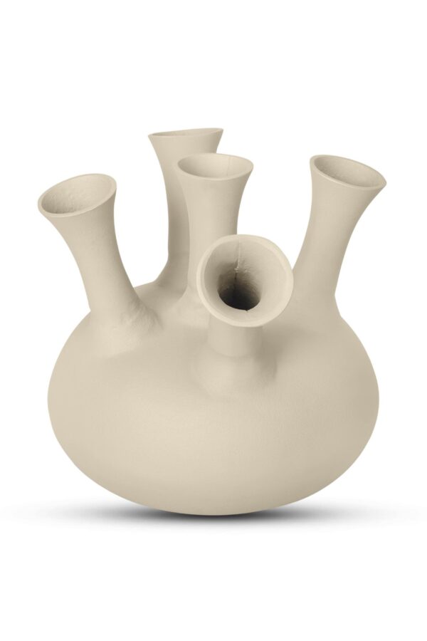 Toetervaas beige medium - 5 mouth