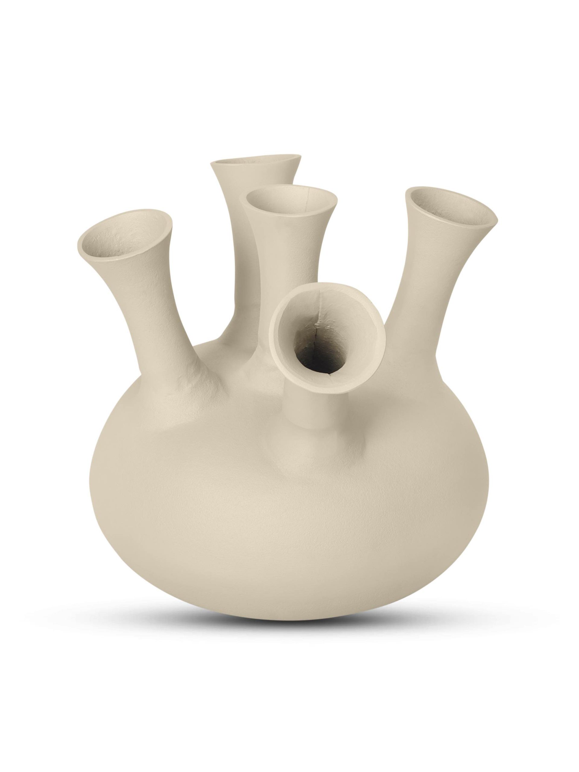 Toetervaas beige medium - 5 mouth