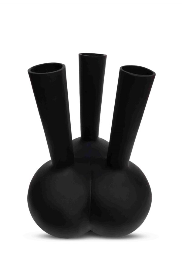 Toetervaas mat zwart 3 mouth small