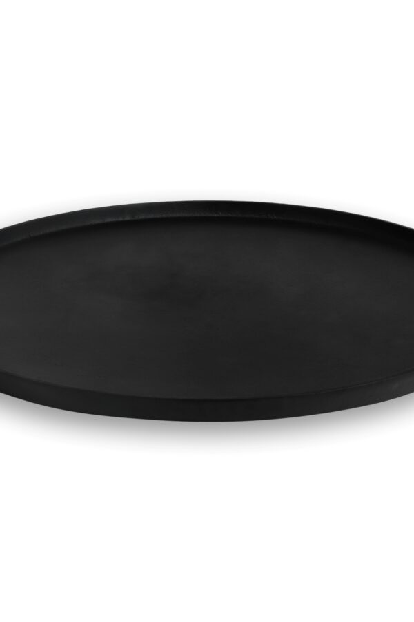 Dienblad zwart rond