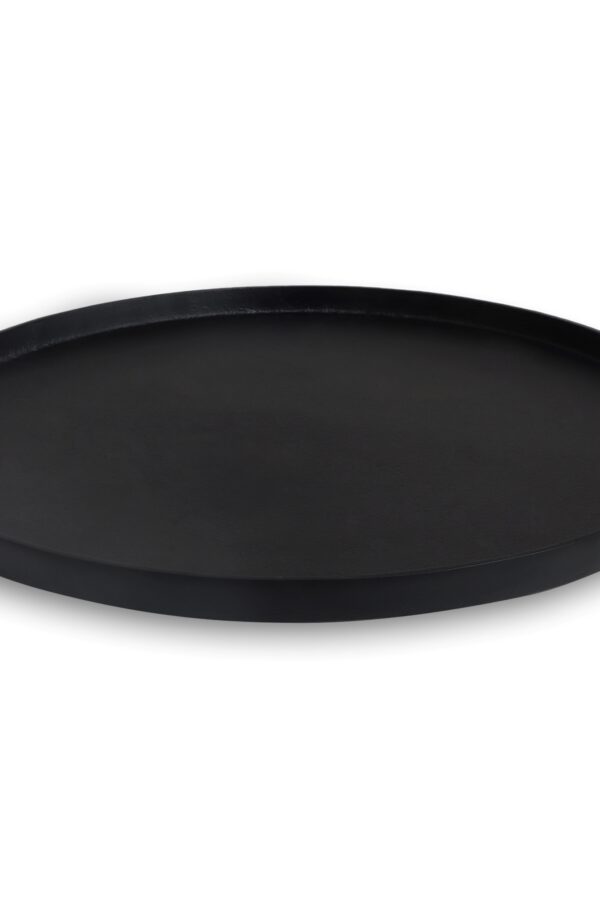 Dienblad zwart rond