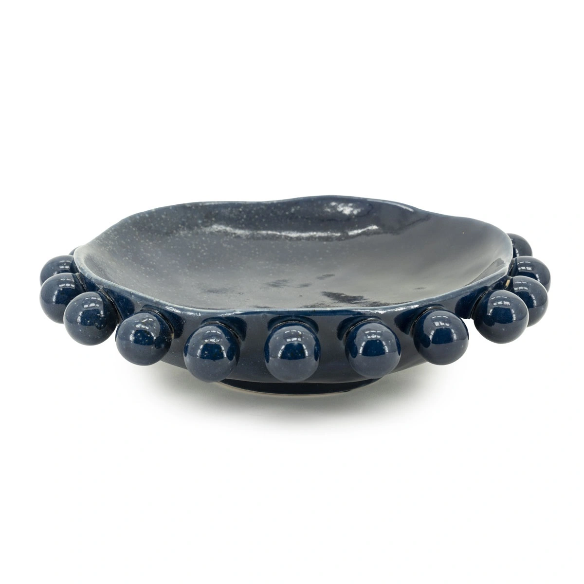 Schaal blauw - H10 cm