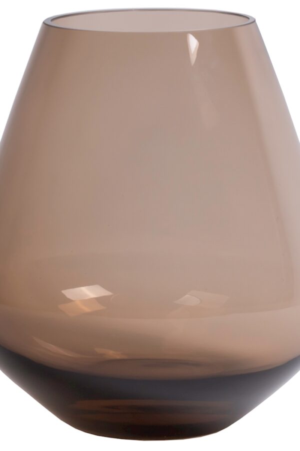Vaas tasman - taupe - H20 cm