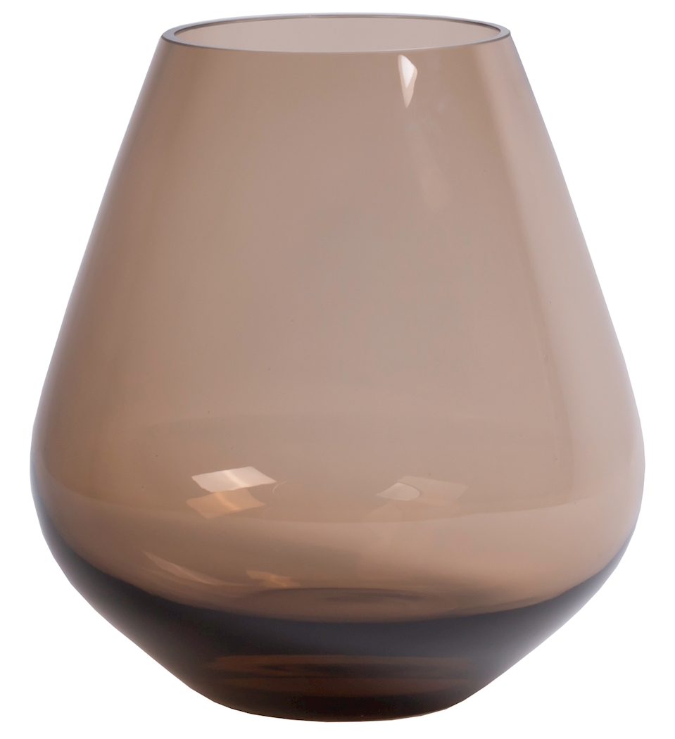 Vaas tasman - taupe - H20 cm