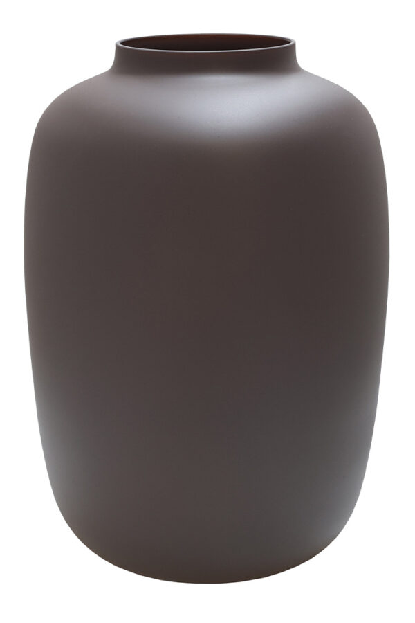 Vaas taupe matte - medium - H35 cm