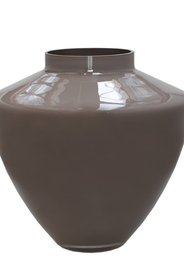 Vaas taupe - H32 cm