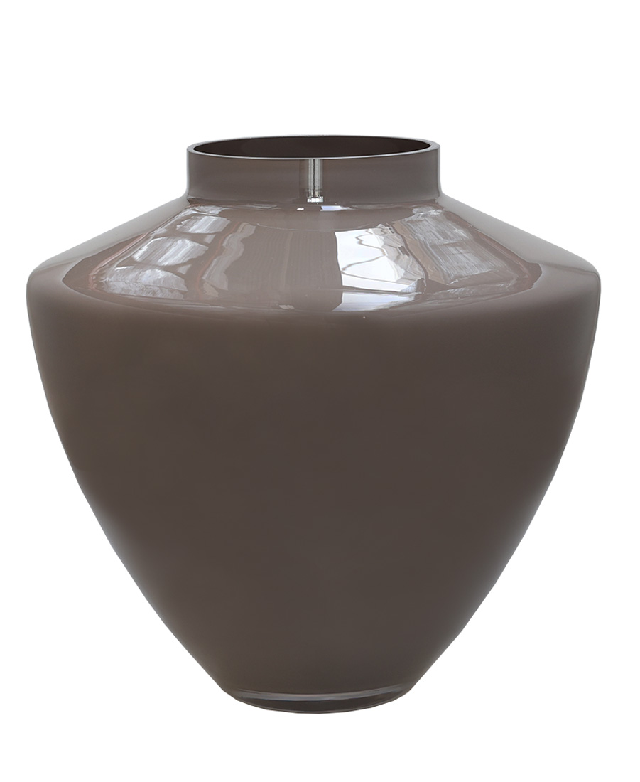 Vaas taupe - H32 cm