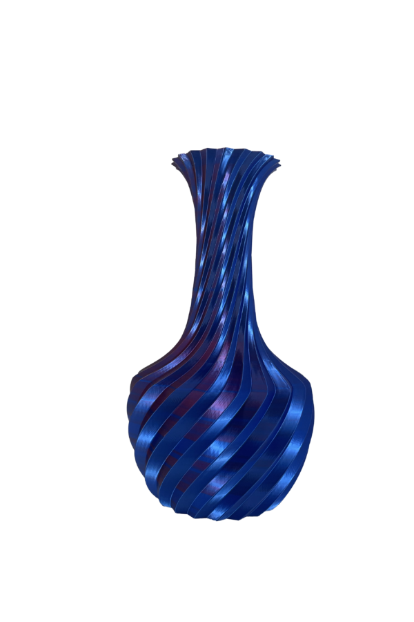 3D geprinte vaas Chapini - paars/blauw - H35 cm