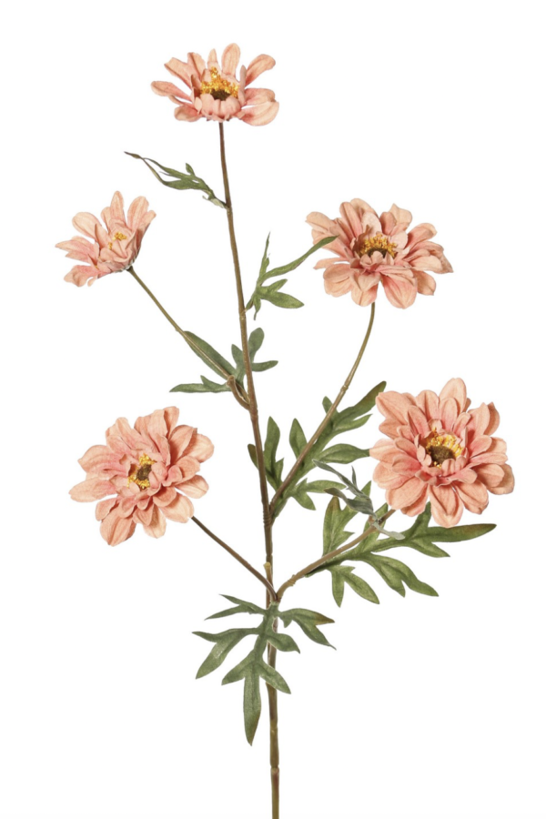 Chrysant zalm 75 cm