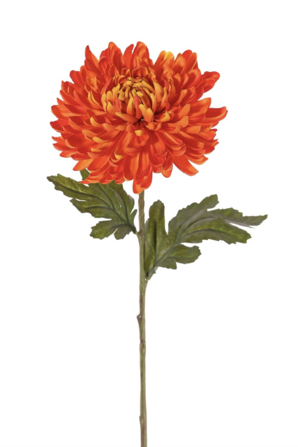 Bolchrysant oranje 65 cm