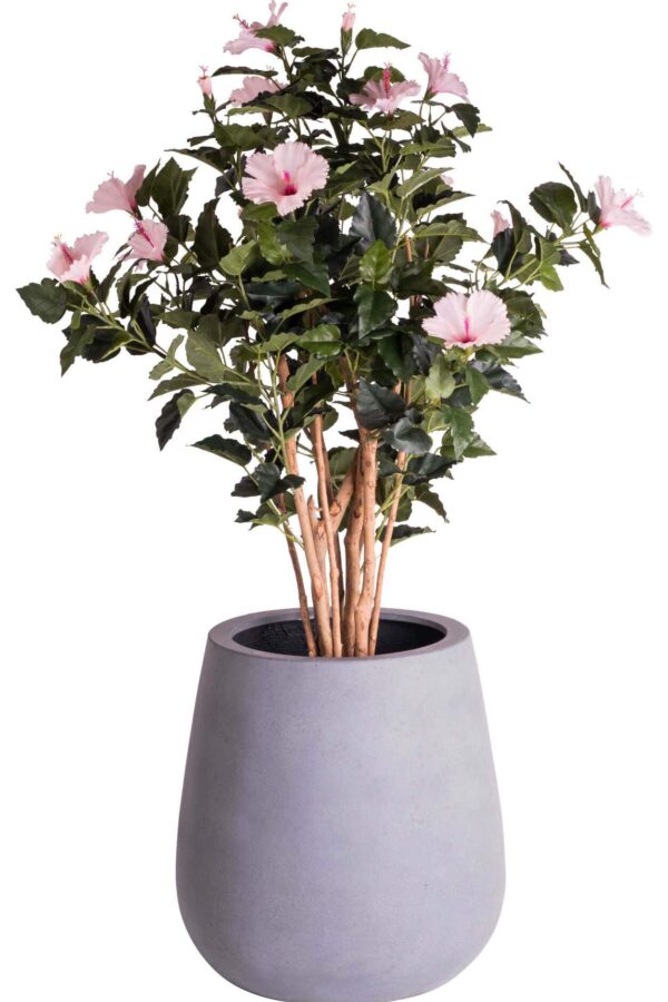 hippe grijze bloempot