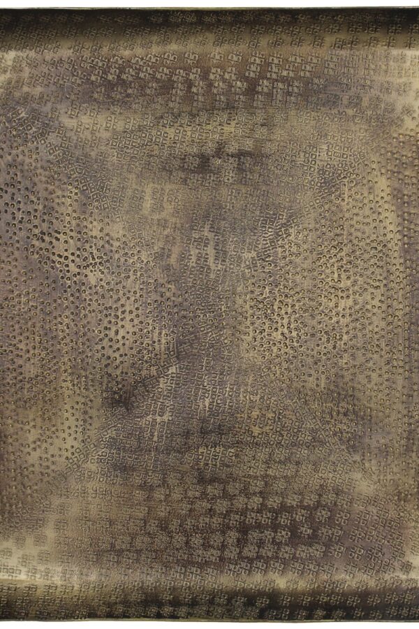 Schaal vierkant bruin/goud – 54x54 cm