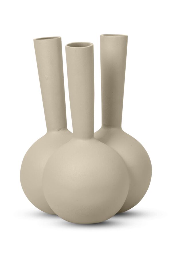 Toetervaas 3 mouth beige sand small
